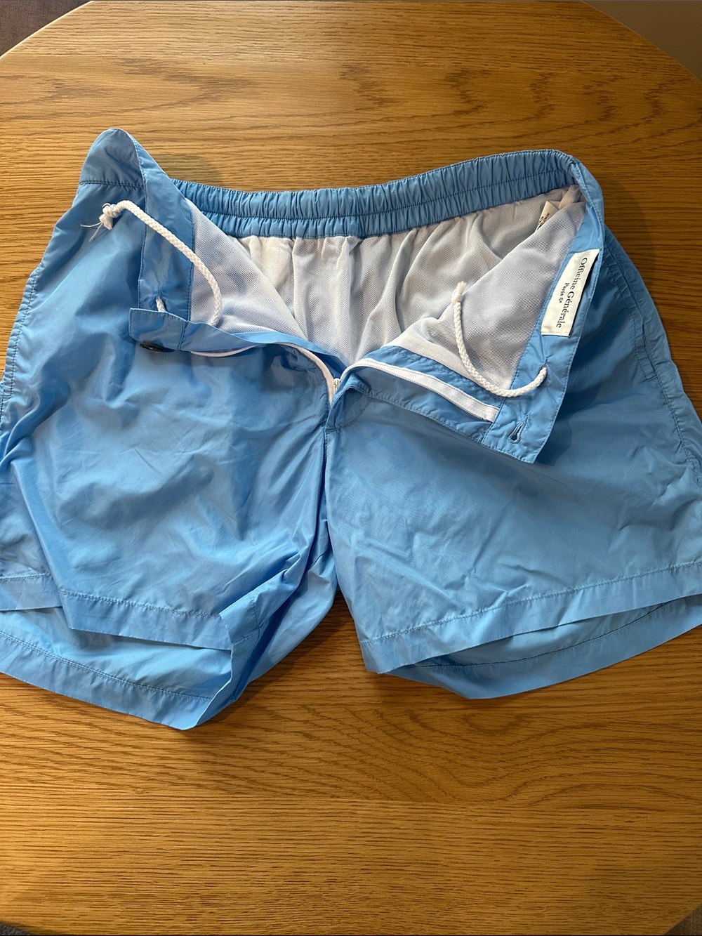 Officine Generale Light Blue Men’s Swim Trunks